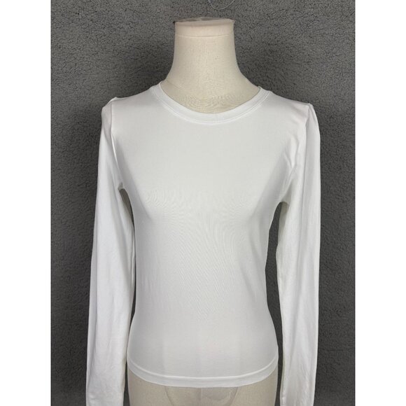 And Now This Women's Long-Sleeve Seamless Crewneck Top Medium/Large White NWT's. - Picture 2 of 8